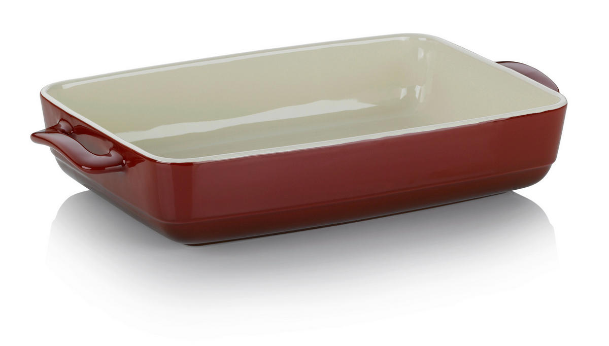 PEKAČ     - crvena, Osnovno, keramika (37,5/22/7cm) - Kela