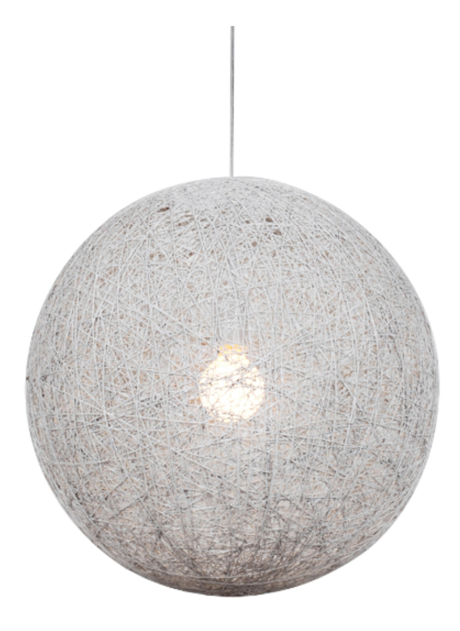 XXXLutz Pendelleuchte Caruba Weiß 50x140x50 cm