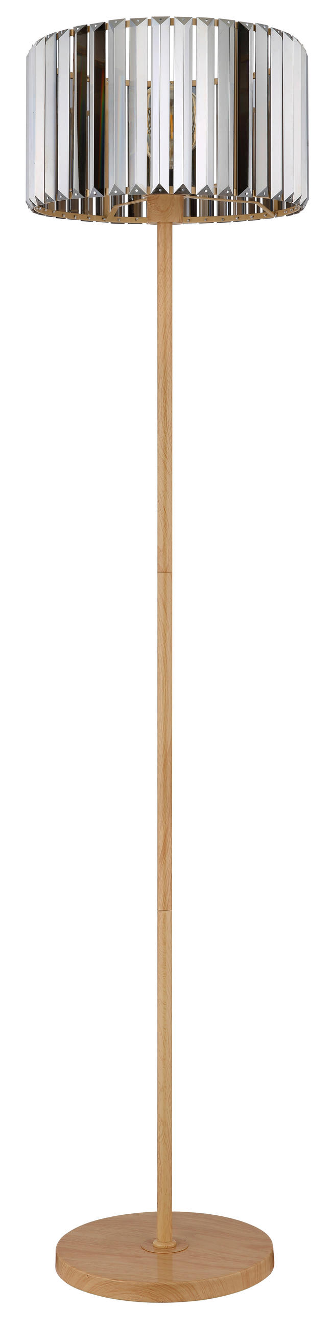 STEHLEUCHTE - Braun/Grau, Trend, Glas/Metall (35cm) - Globo