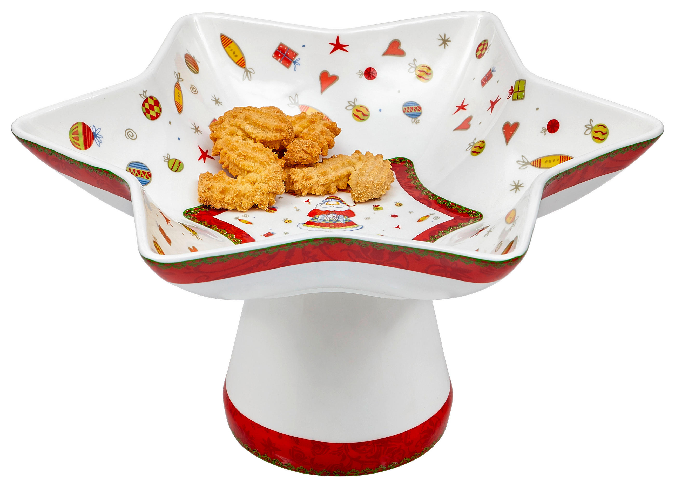 SERVÍROVACIA TÁCKA  28,5 cm   - viacfarebná, Basics, keramika (28,5cm) - X-Mas