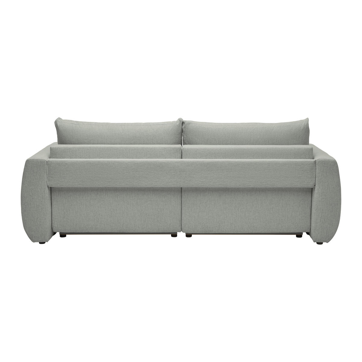 SCHLAFSOFA in Chenille, Jacquard Hellgrau  - Hellgrau/Schwarz, Kunststoff/Textil (245/74-90/104cm) - MID.YOU