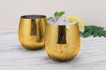 GLÄSERSET  2-teilig  - Goldfarben, MODERN, Metall - Echtwerk