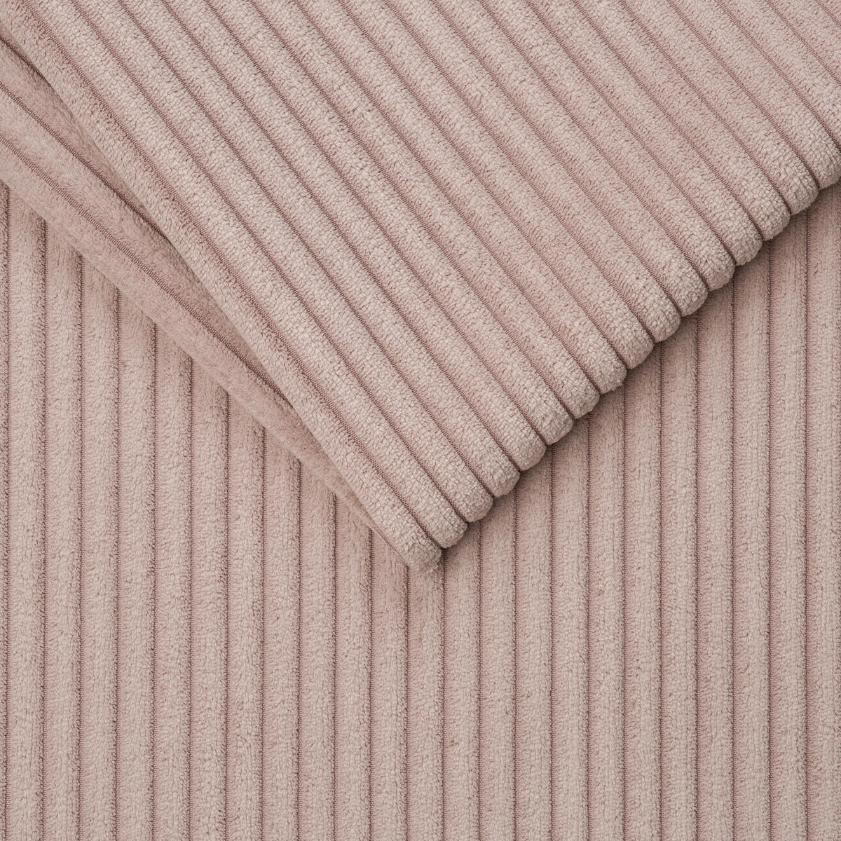 ECKSOFA in Cord Rosa  - Schwarz/Rosa, Modern, Kunststoff/Textil (180/300cm) - Carryhome
