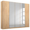 DREHTÜRENSCHRANK  in Sonoma Eiche  - Alufarben/Sonoma Eiche, MODERN, Holzwerkstoff (226/229/54cm) - Rauch Möbel