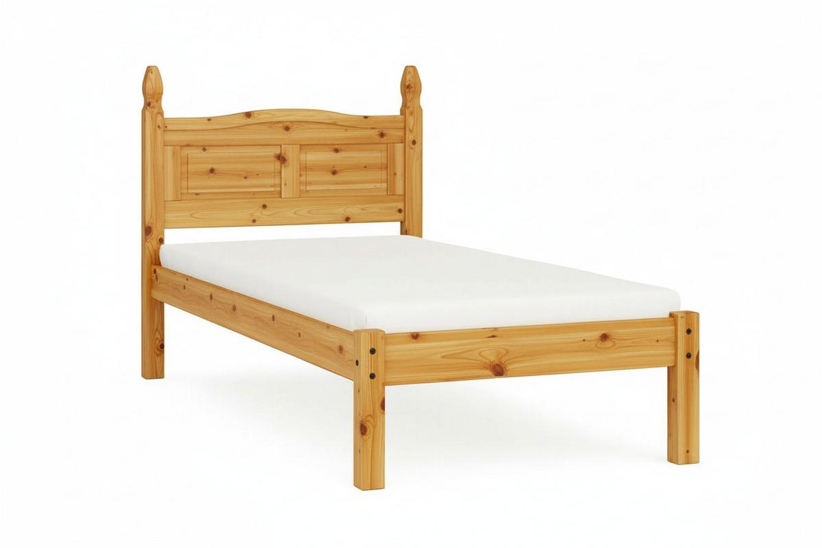 BETT 90/200 cm  in Naturfarben, Honig  - Naturfarben/Honig, Natur, Holz (90/200cm) - Livetastic