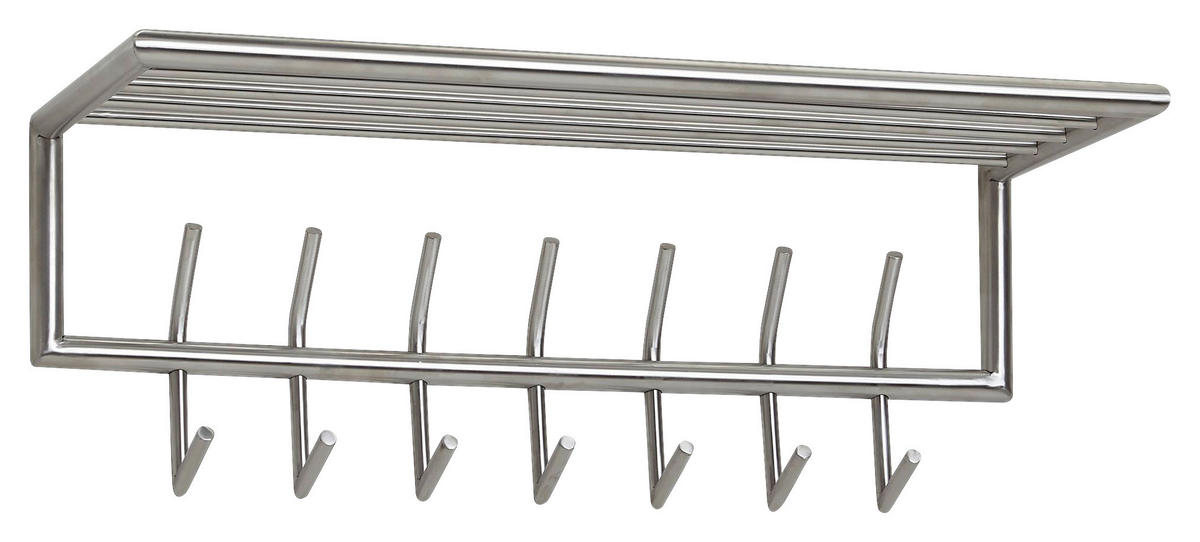 WANDGARDEROBE 74,5/29/30 cm  - Silberfarben, Modern, Metall (74,5/29/30cm) - MID.YOU