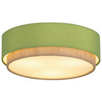 DECKENLEUCHTE 37/12 cm  - Salbeigrün/Naturfarben, Trend, Kunststoff/Textil (37/12cm) - Collett's Monde