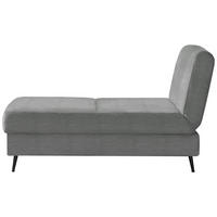 SCHLAFSOFA Flachgewebe Hellgrau  - Hellgrau/Schwarz, Modern, Textil/Metall (205/90/92cm) - Novel