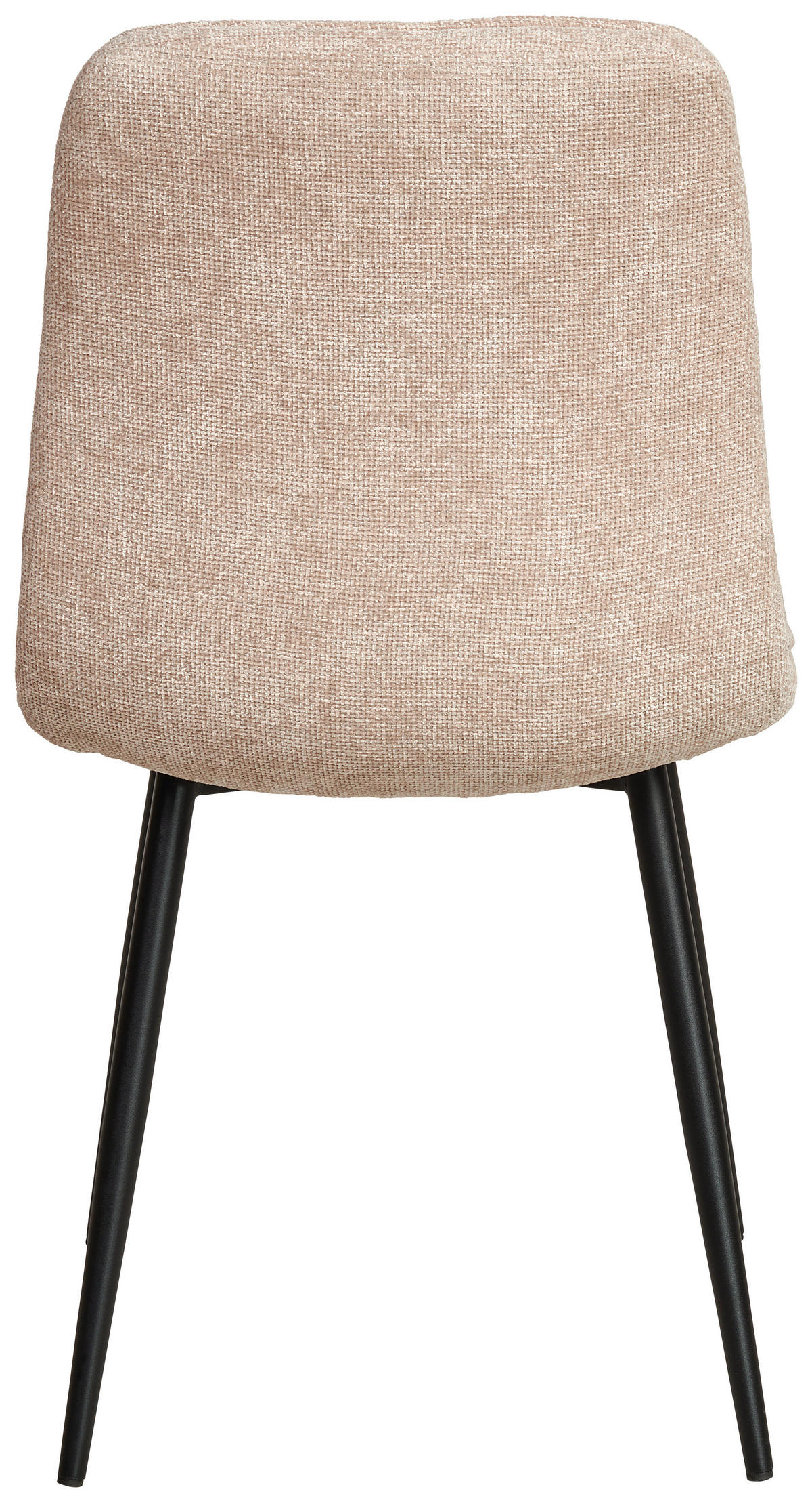 STUHL Leinenoptik Beige Pappel Sperrholz  - Beige/Schwarz, KONVENTIONELL, Holz/Textil (45/89/58cm) - MID.YOU