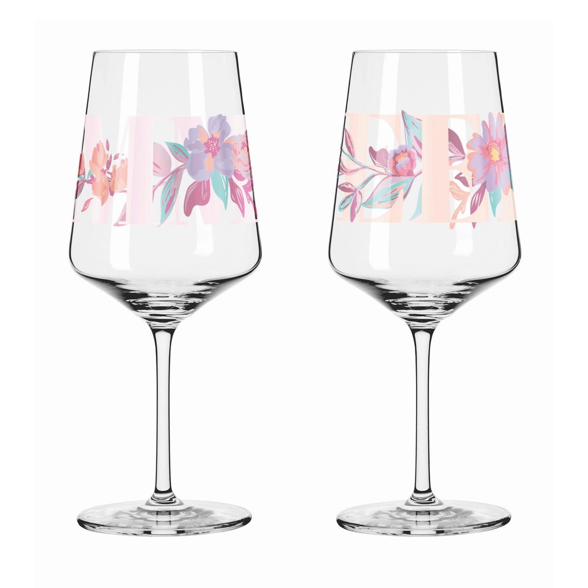 GLÄSERSET Sommersonett  2-teilig  - Pink/Transparent, Design, Glas (9.3/22.5cm) - Ritzenhoff