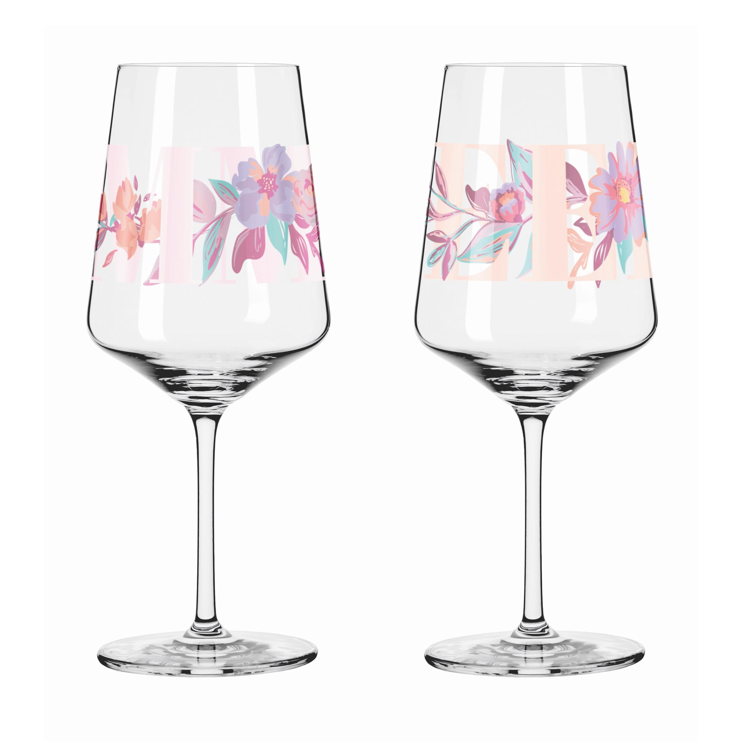 Ritzenhoff Gläserset Sommersonett Grün, Lila, Pink, Transparent 22.5 cm