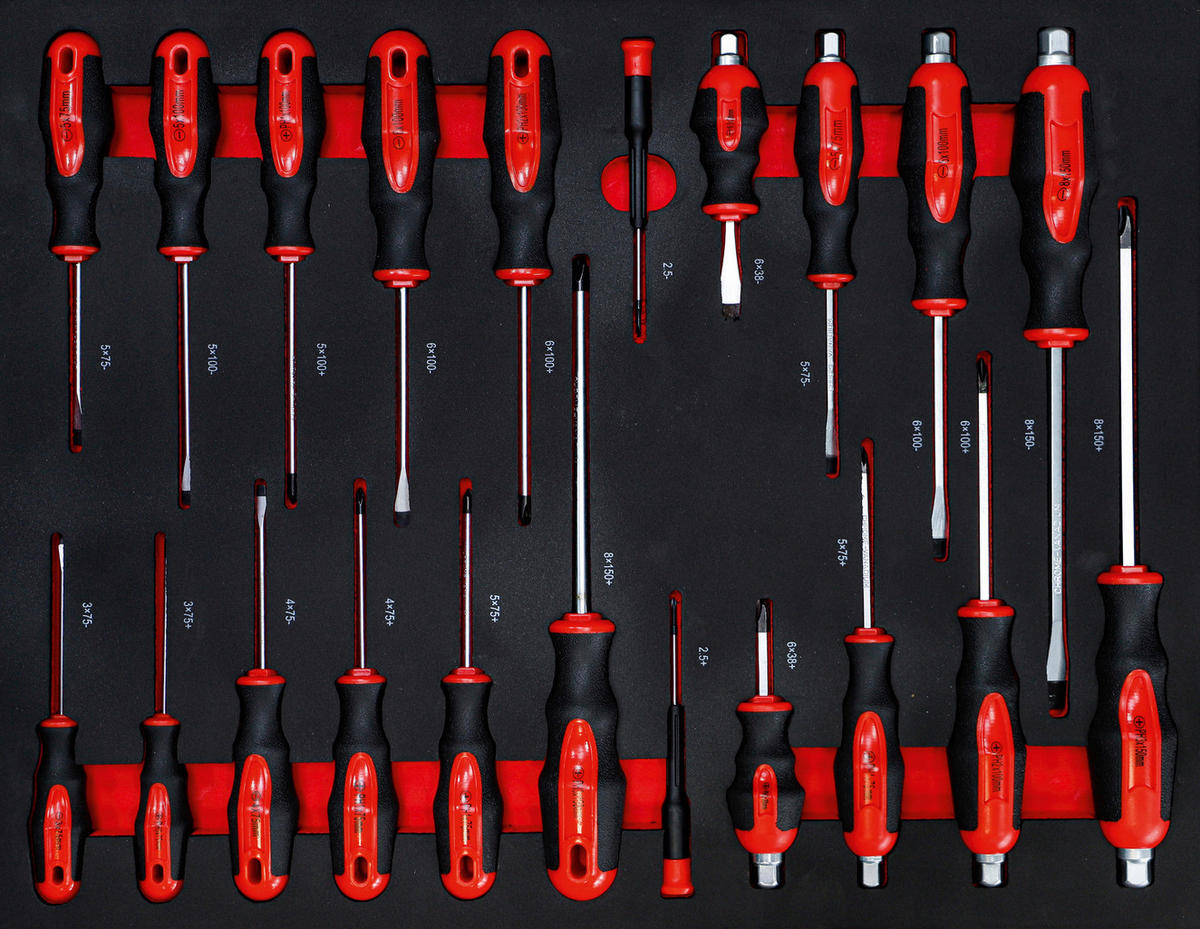 WERKSTATTWAGEN 79,51/96,97/45,5 cm  - Rot/Schwarz, Basics (79,51/96,97/45,5cm)