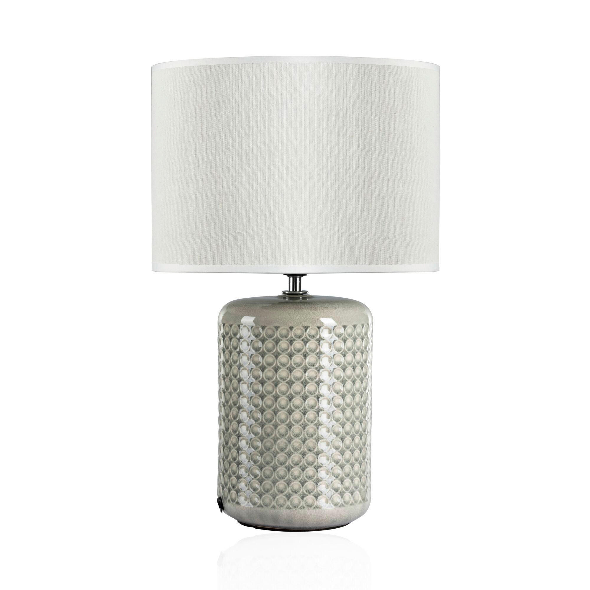 LED-TISCHLEUCHTE 25/39.5 cm  - Beige/Grau, Design, Keramik/Textil (25/39.5cm) - Paulmann