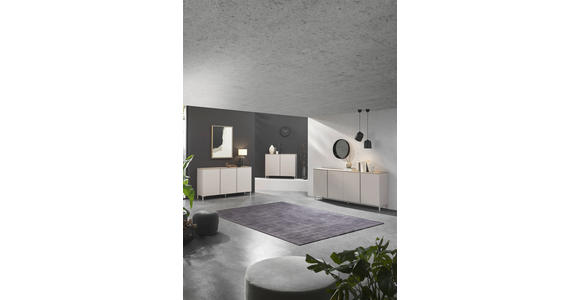 SIDEBOARD  in 120,2/89/43 cm  - Kaschmir/Eichefarben, Design, Holzwerkstoff/Kunststoff (120,2/89/43cm) - Voleo
