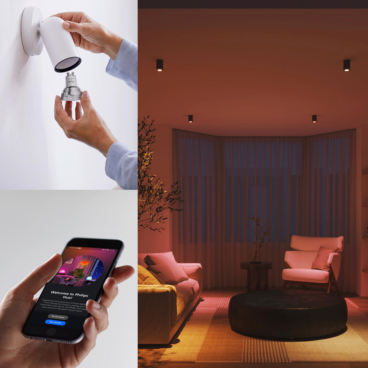 LED-LEUCHTMITTEL   GU10 4,7 W 345 lm  - Weiß, KONVENTIONELL, Kunststoff (5/5,5/5cm) - Philips HUE