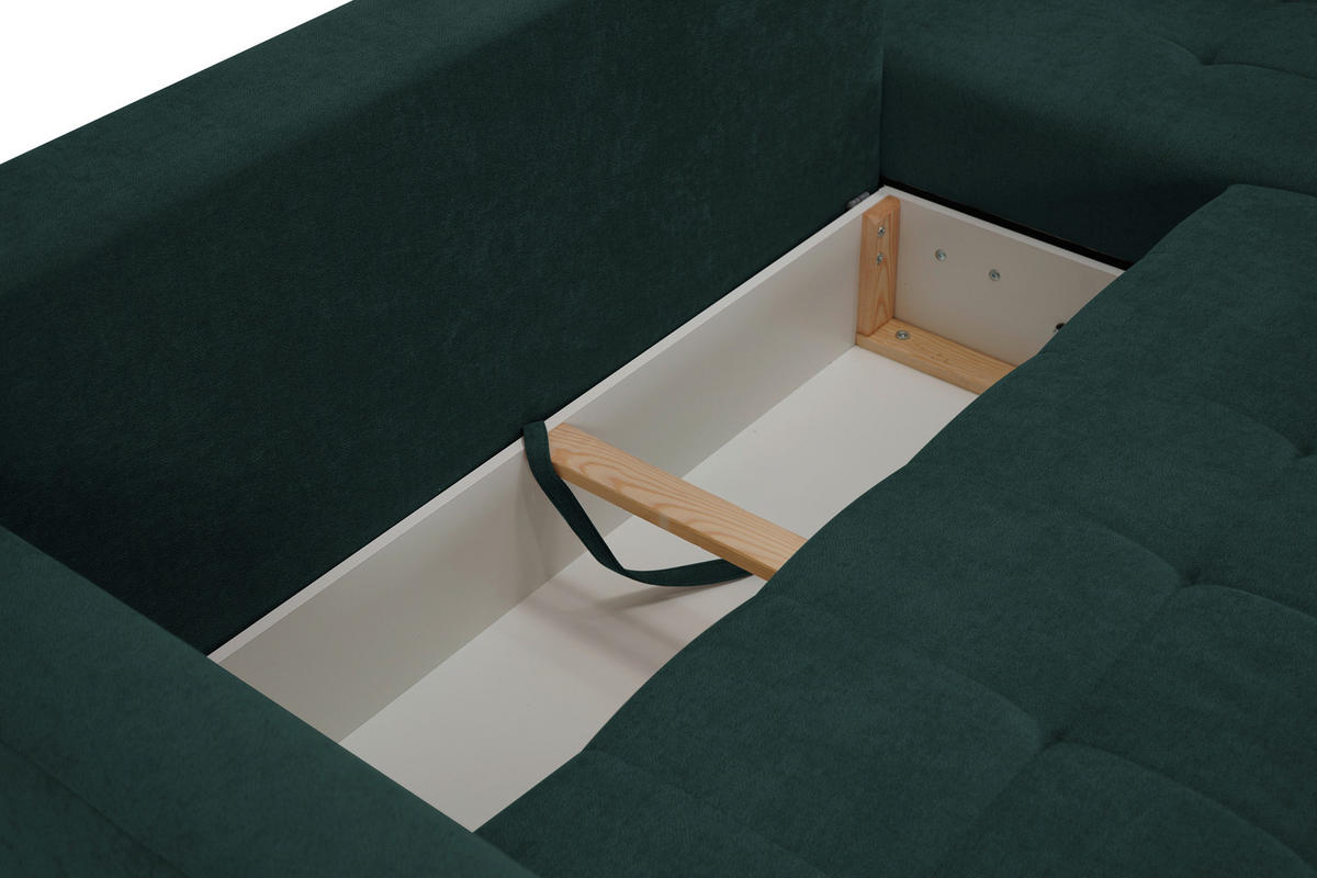 ECKSOFA Petrol  - Petrol, Design, Textil (232/141cm) - MID.YOU