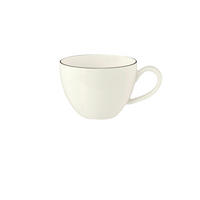 KAFFEETASSE Zoe fine Diamond Classic Black 240 ml  - Weiss/Schwarz, Basics, Keramik (240ml) - Seltmann Weiden