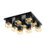 LED-DECKENLEUCHTE - Goldfarben/Schwarz, Design, Metall (60/60/17cm) LED-DECKENLEUCHTE - Goldfarben/Schwarz, Design, Metall (60/60/17cm)