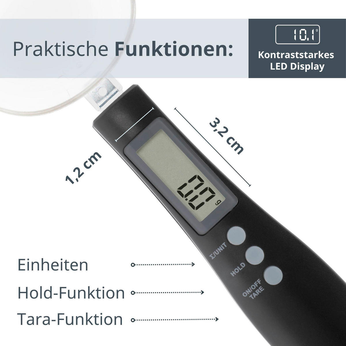 ELEKTRISCHE KÜCHENWAAGE - Schwarz, Basics, Kunststoff - ADE