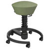 BÜROHOCKER Wollmischung mel. Schwarz, Pastellgrün  - Pastellgrün/Schwarz, Basics, Kunststoff/Textil (55/45,66/55cm) - Aeris
