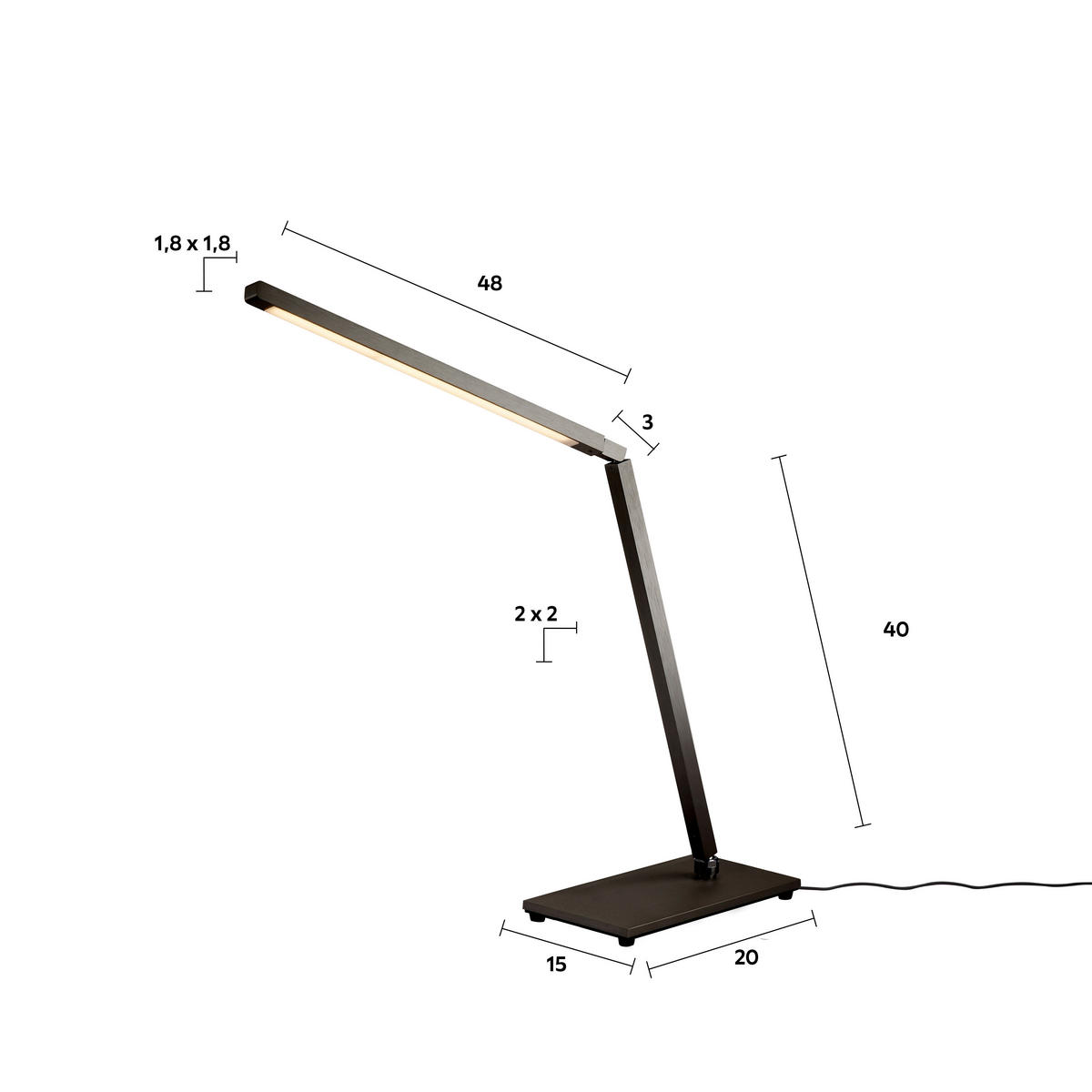 SCHREIBTISCHLEUCHTE 40 cm  - Basics (40cm) - Ambiente