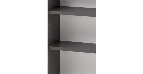 HÄNGESCHRANK 40/64/20 cm  - Graphitfarben/Grau, Natur, Holzwerkstoff (40/64/20cm) - Xora