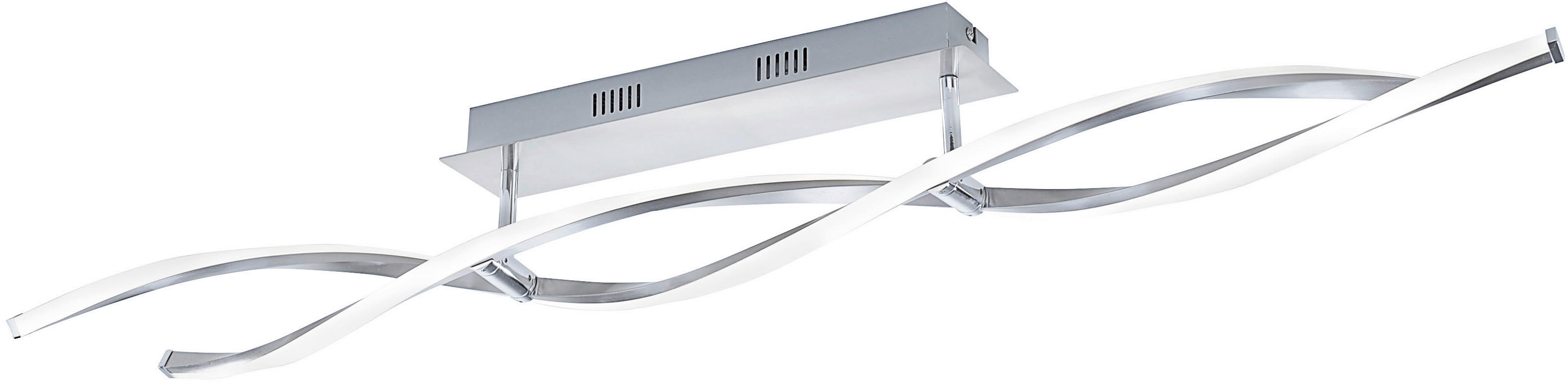 LED-DECKENLEUCHTE    110/8/15,6 cm  - Nickelfarben, Design, Metall (110/8/15,6cm) - Paul Neuhaus