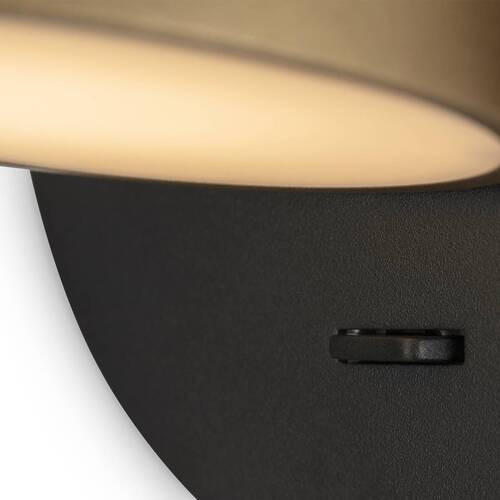 VÄGGLAMPA Modern   - mässingsfärgad/svart, Trend, metall/plast (12/12/12cm) - MAYTONI