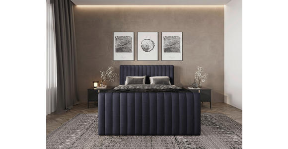 BOXBETT 140/200 cm  in Graphitfarben  - Schwarz/Graphitfarben, Basics, Kunststoff/Textil (140/200cm) - Carryhome