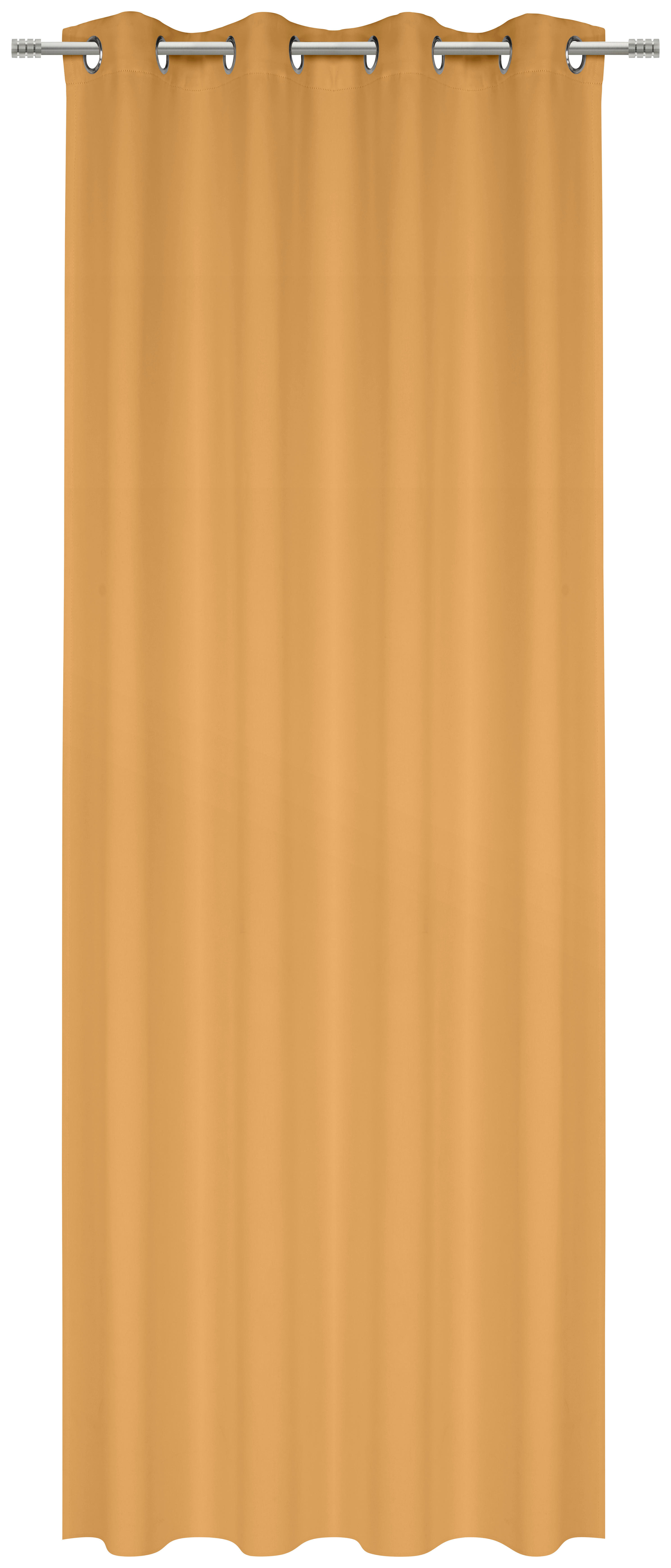 KÉSZFÜGGÖNY sötétítő  - sárga, Basics, textil (140/245cm) - Esposa
