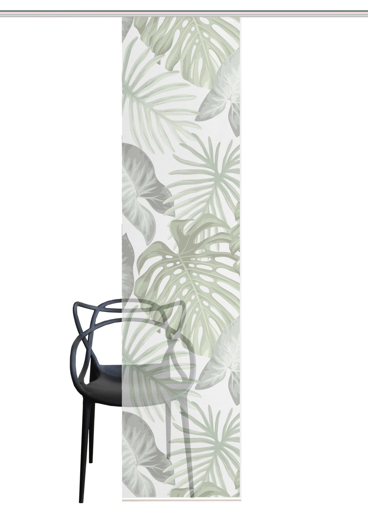 FLÄCHENVORHANG   blickdicht  60/260 cm   - Grün, Natur, Textil (60/260cm)
