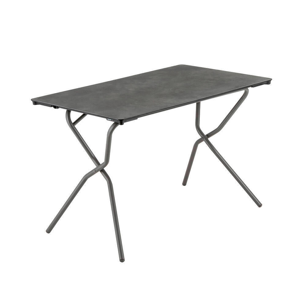 GARTENKLAPPTISCH 110/68/73 cm Metall, Holzwerkstoff rechteckig  - Anthrazit/Titanfarben, Basics, Holzwerkstoff/Metall (110/68/73cm) - Lafuma Mobilier