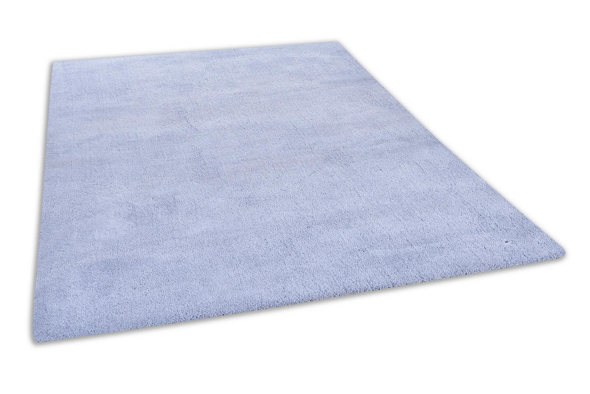 PREPROGA Z VISOKIM FLOROM  140/200 cm  taftano  svetlo modra  - svetlo modra, Basics, tekstil (140/200cm) - Tom Tailor
