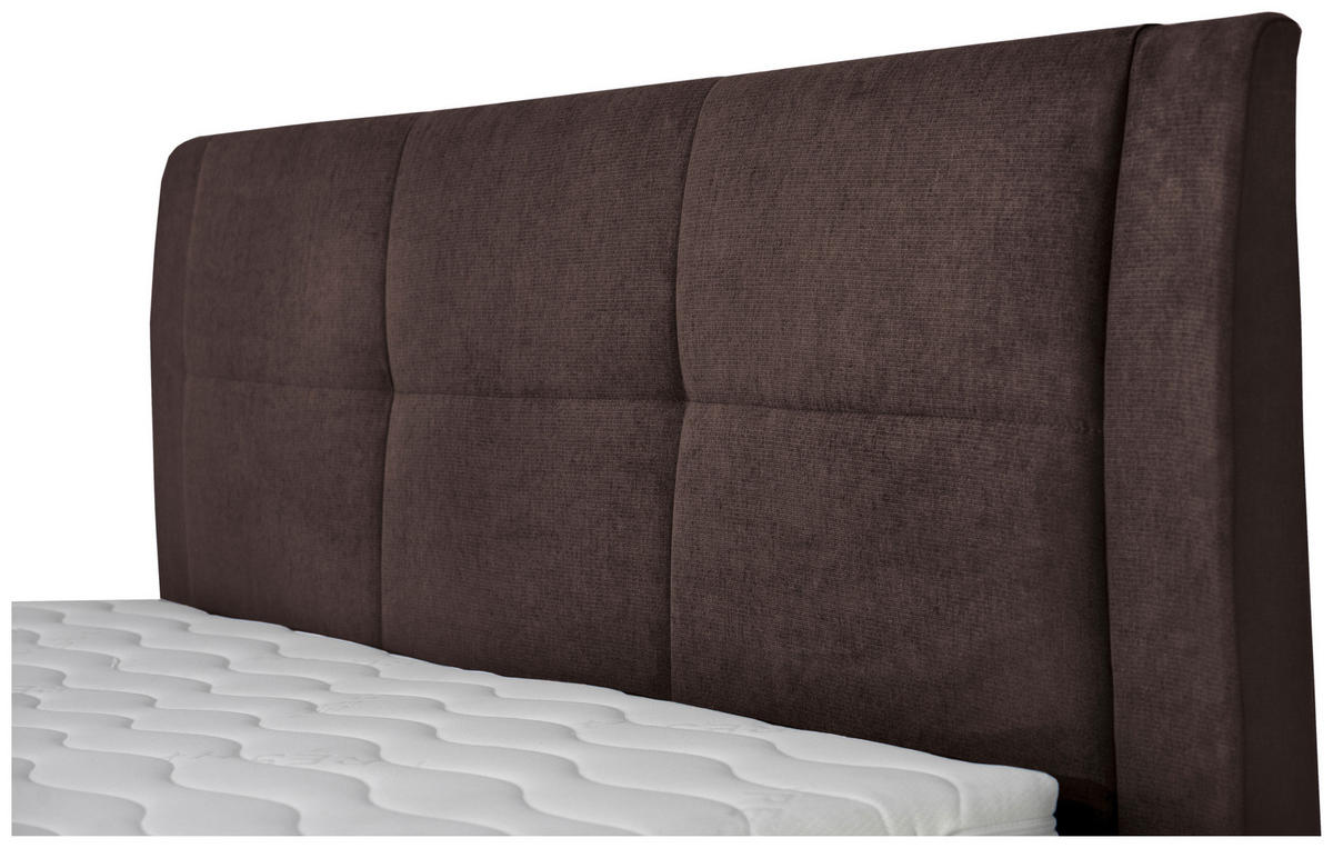 BOXSPRINGBETT 140/200 cm  in Braun  - Schwarz/Braun, KONVENTIONELL, Kunststoff/Textil (140/200cm) - Boxxx