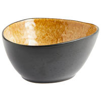 SCHALE SÖREN   - Schwarz/Orange, Basics, Keramik (16,5/6,5/18cm) - Novel