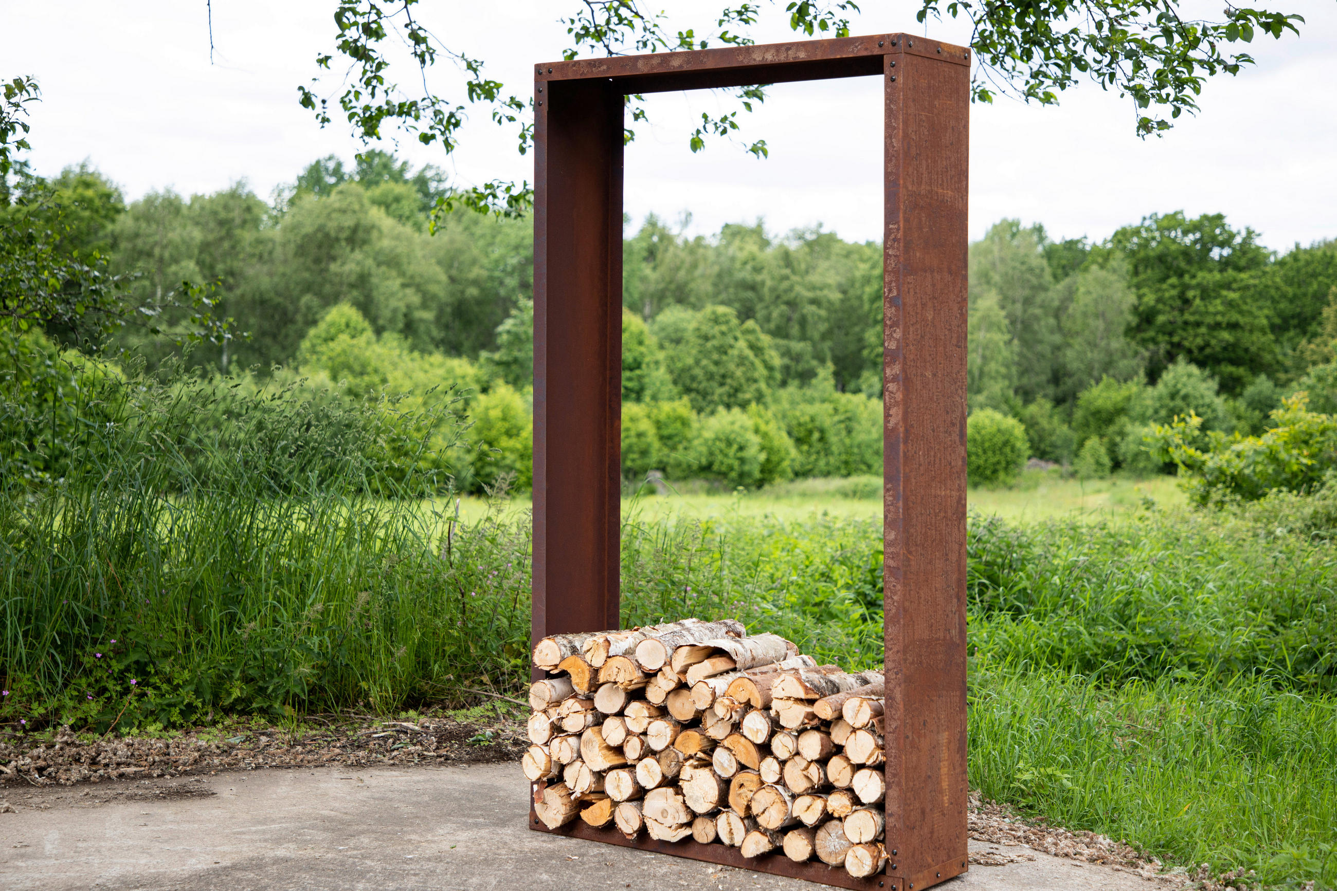 ELDKORG   - rostfärgad, Basics, metall (180/100/30cm) - Best Price