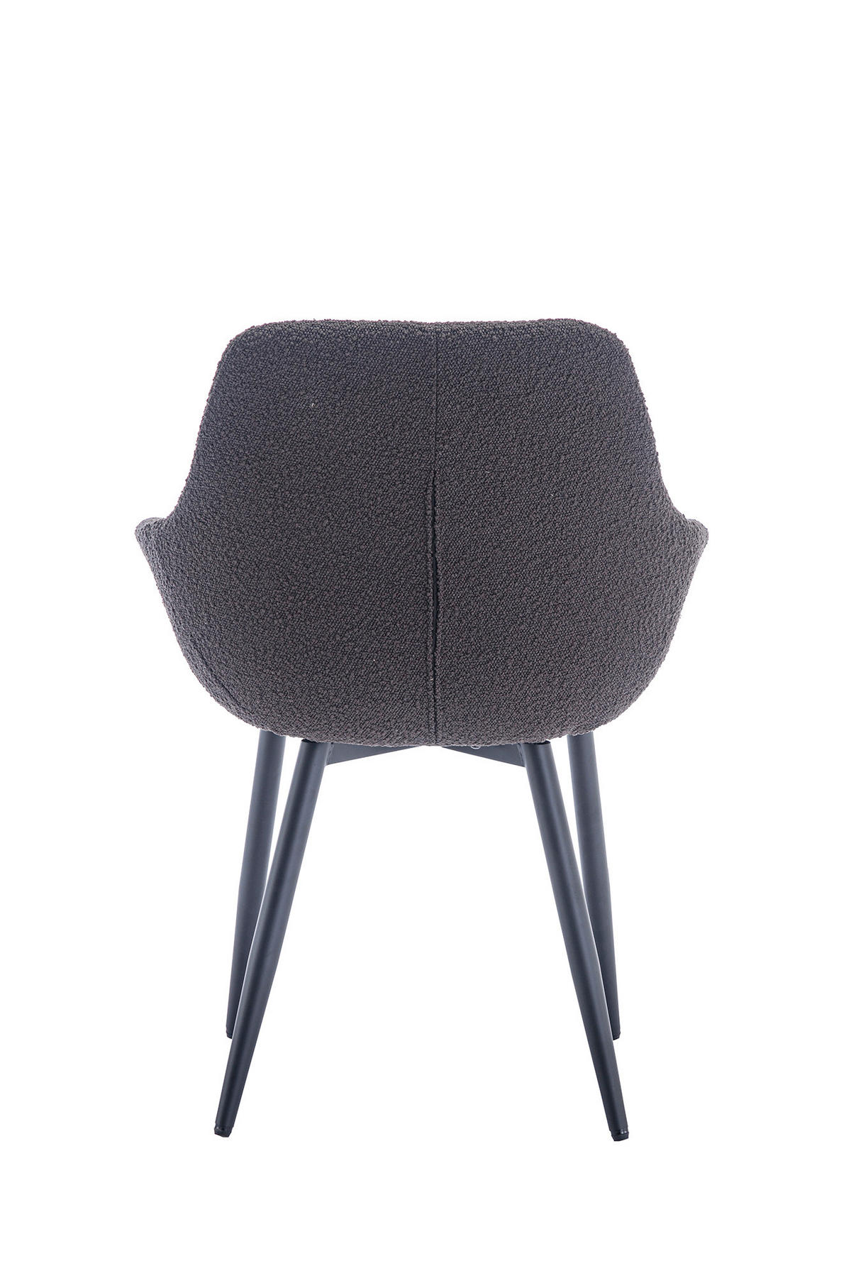 SADA ŽIDLÍ 2 kusy - černá/antracitová, Moderní, kov/textil (64/86/59cm) - Livetastic