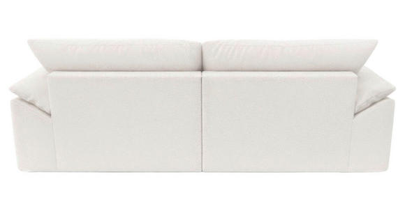 BIGSOFA  in Webstoff Creme  - Creme/Schwarz, KONVENTIONELL, Kunststoff/Textil (243/90,5/130cm) - Ambia Home