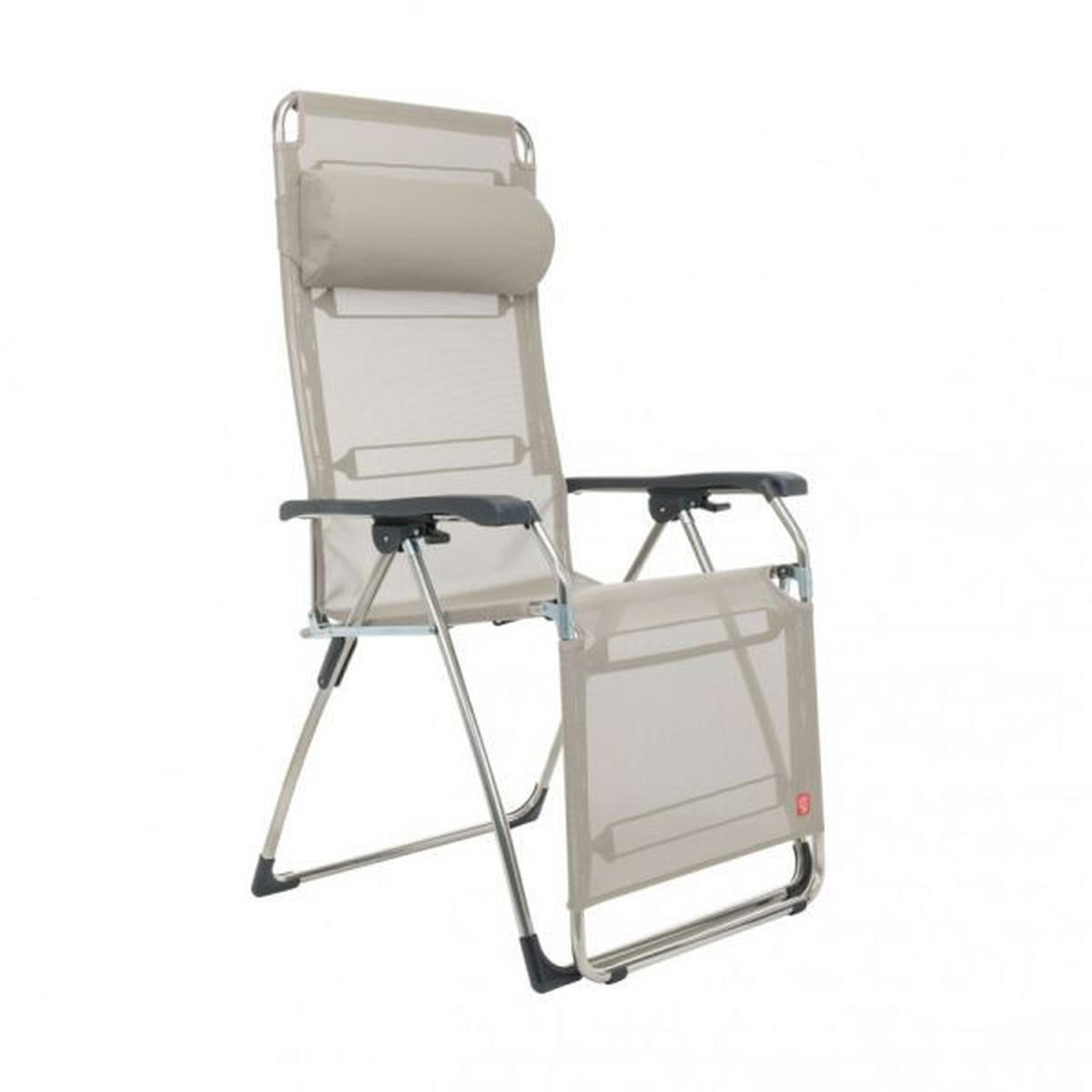 GARTEN-RELAXSESSEL 70/136/86 cm  - Taupe/Silberfarben, Design, Kunststoff/Textil (70/136/86cm) - FIAM