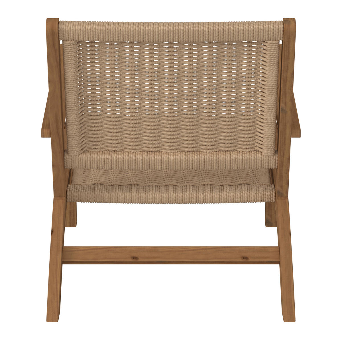 GARTENSESSEL Holz, Kunststoff Akaziefarben, Beige  - Beige/Akaziefarben, MODERN, Holz/Kunststoff (66/76/80cm) - Ambia Garden