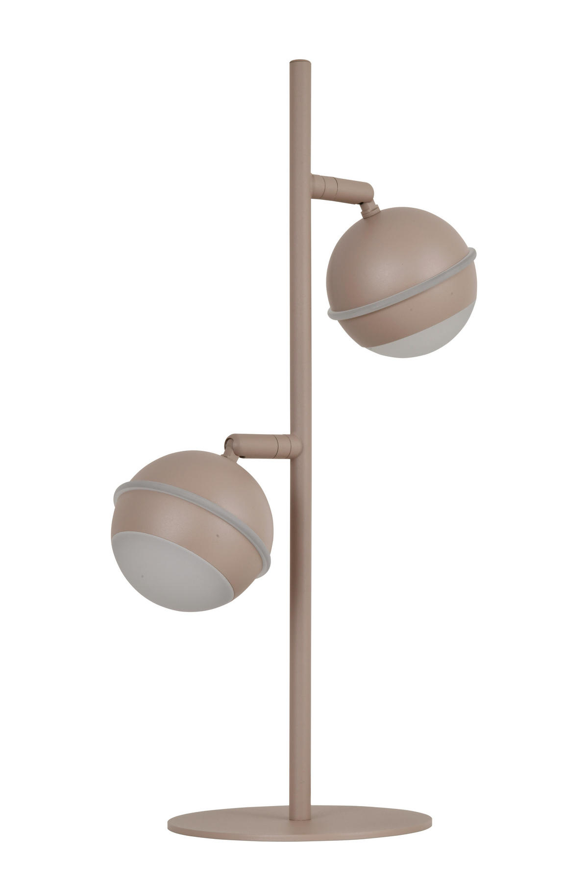 LED-TISCHLEUCHTE Biarritz 24/42/15 cm  - Sandfarben/Schwarzchrom, Design, Kunststoff/Metall (24/42/15cm)