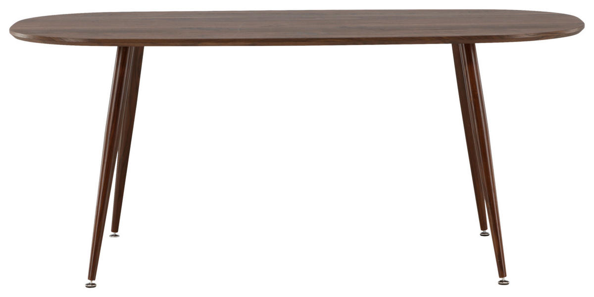 MATBORD i metall, trämaterial 180/90/75 cm   - mörkbrun, Design, metall/trämaterial (180/90/75cm) - Livetastic