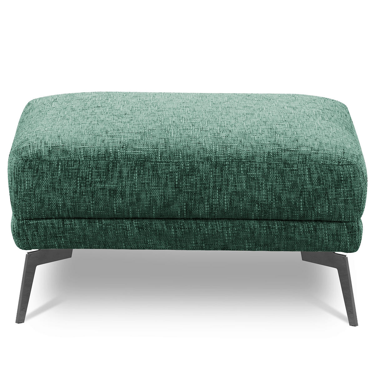 HOCKER SPRING Webstoff Grün  - Schwarz/Grün, Design, Textil/Metall (96/45/80cm) - P & B