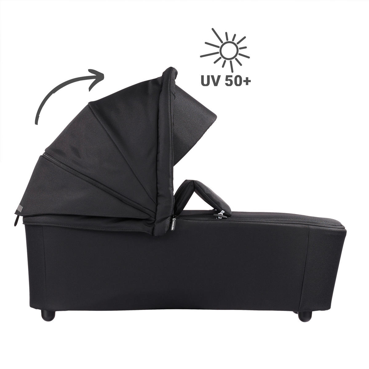 KOMBIKINDERWAGEN FX4 Style Set  - Schwarz, Basics, Textil/Metall (57/129/100cm) - Gesslein