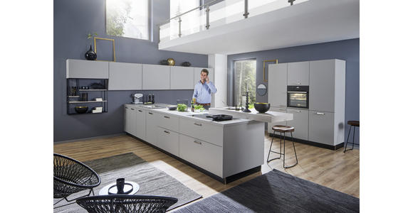 EINBAUKÜCHE - Grau, Design, Holzwerkstoff - Dieter Knoll