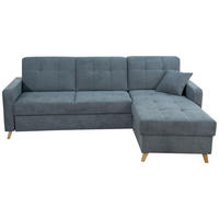 UGAONA GARNITURA petrolej plava  - prirodna boja/petrolej plava, Dizajnerski, tekstil/drvo (223/161cm) - Carryhome