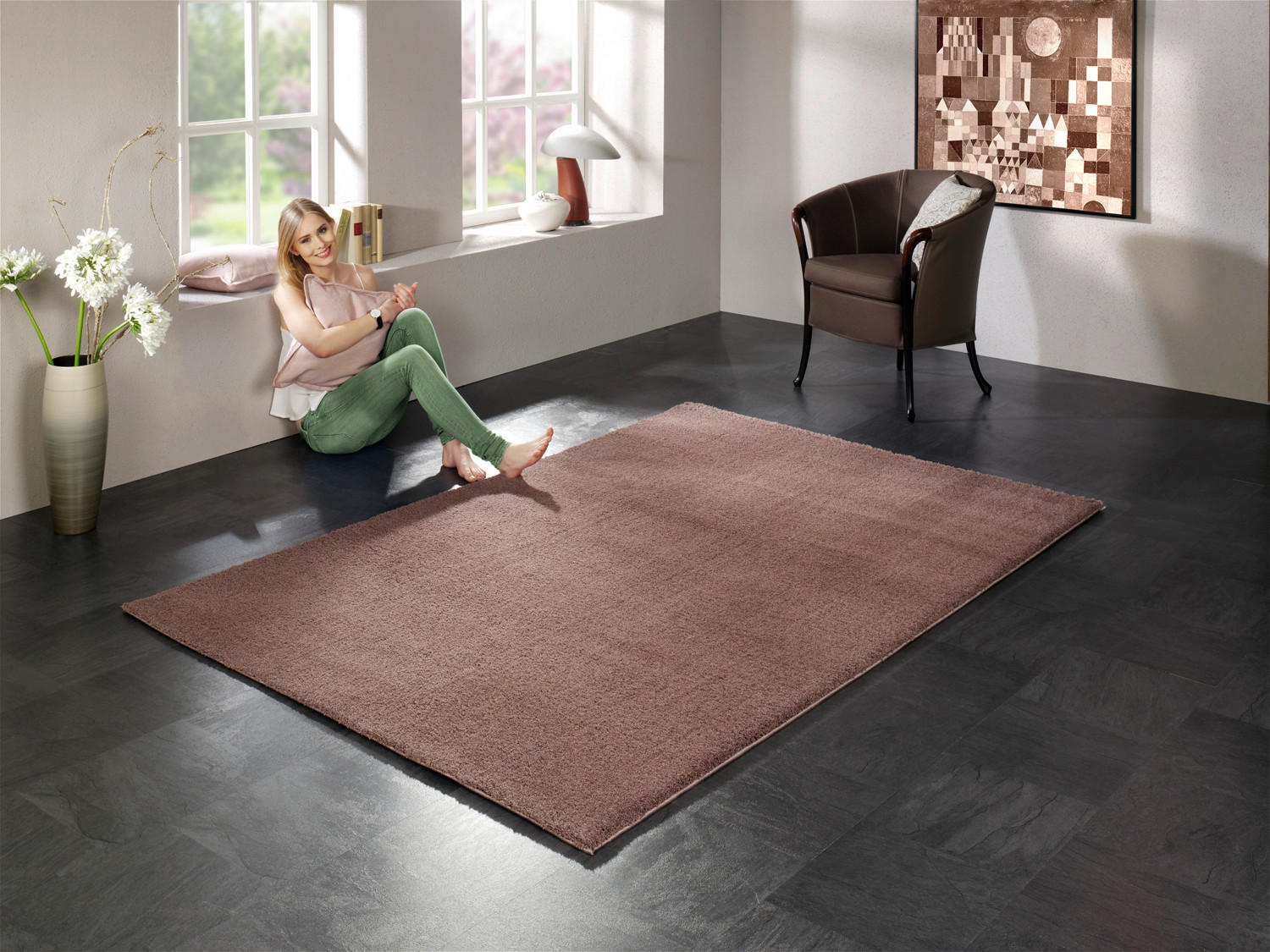 WEBTEPPICH 160/230 cm Sunshine Braun  - Braun, Basics, Textil (160/230cm) - Novel