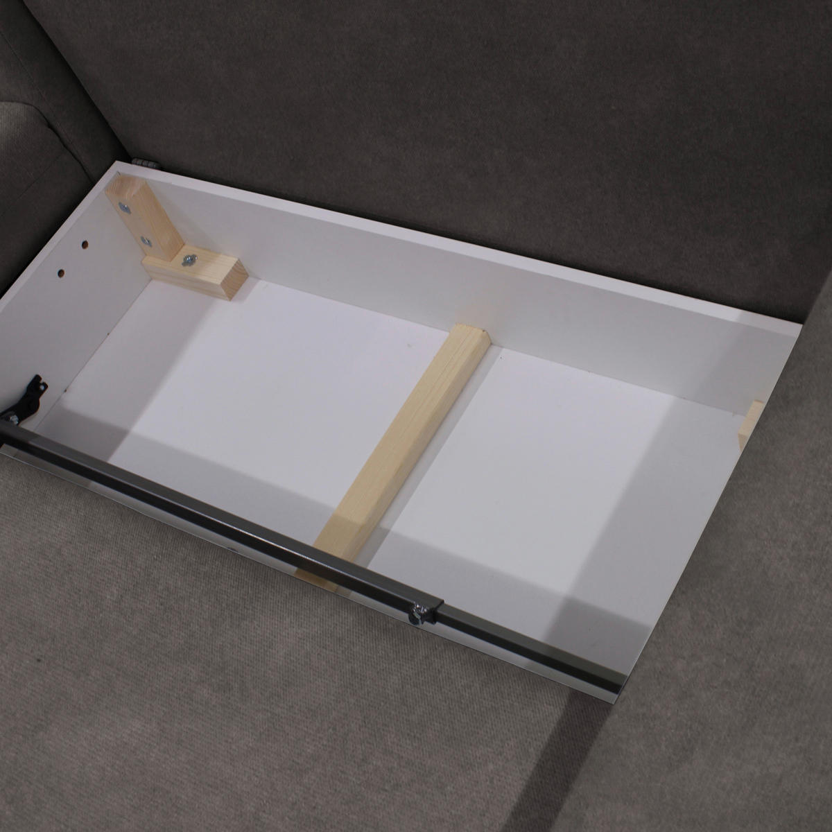 ECKSOFA Braun Flachgewebe  - Schwarz/Braun, Design, Textil/Metall (163/240cm) - MID.YOU