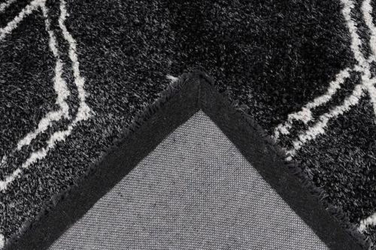 KOBEREC S VYSOKÝM VLASEM, 120/170 cm, antracitová - antracitová, Design, textil (120/170cm)