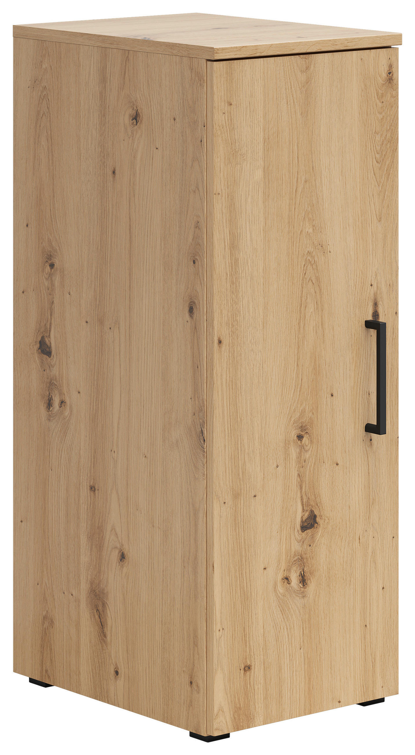 MEHRZWECKSCHRANK 30/83/40 cm  in Eiche Artisan  - Schwarz/Eiche Artisan, MODERN, Holzwerkstoff/Kunststoff (30/83/40cm) - Carryhome